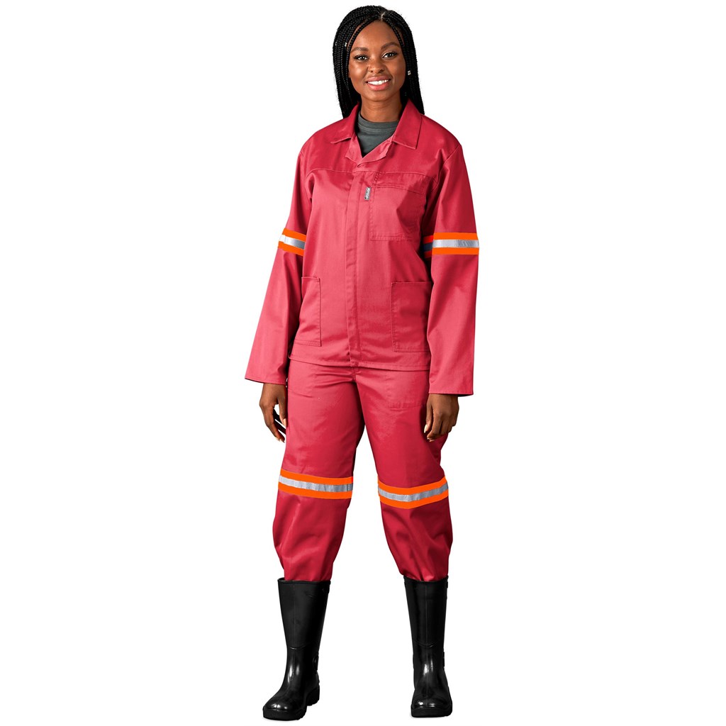 Trade Polycotton Conti Suit - Reflective Arms & Legs - Orange Tape - Image 4