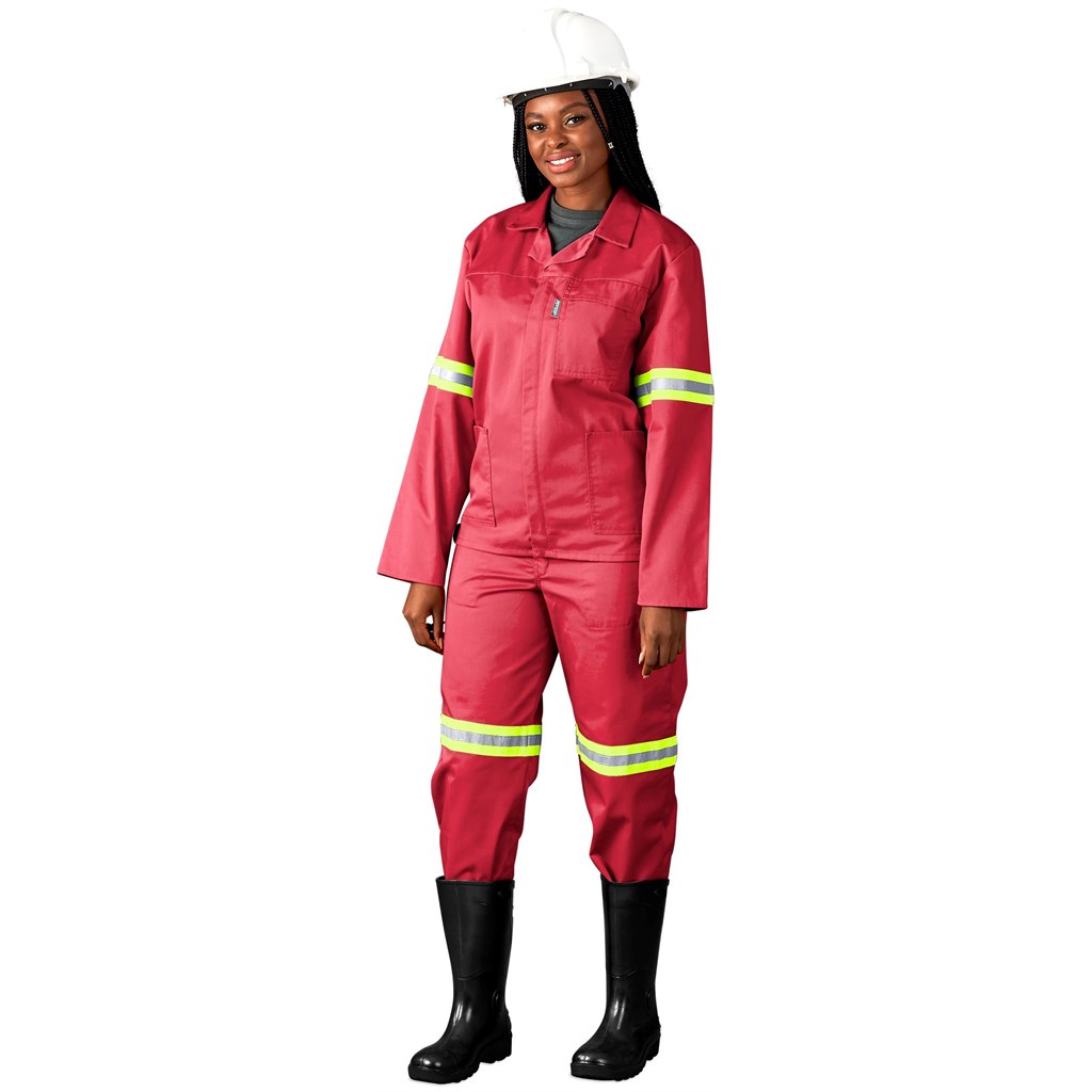 Trade Polycotton Conti Suit - Reflective Arms, Legs & Back - Yellow Tape - Image 2