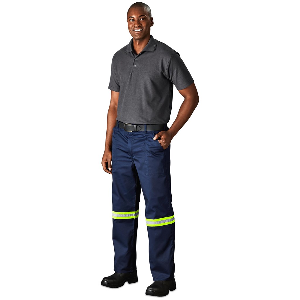 Site Premium Polycotton Pants - Reflective Legs - Yellow Tape - Image 4