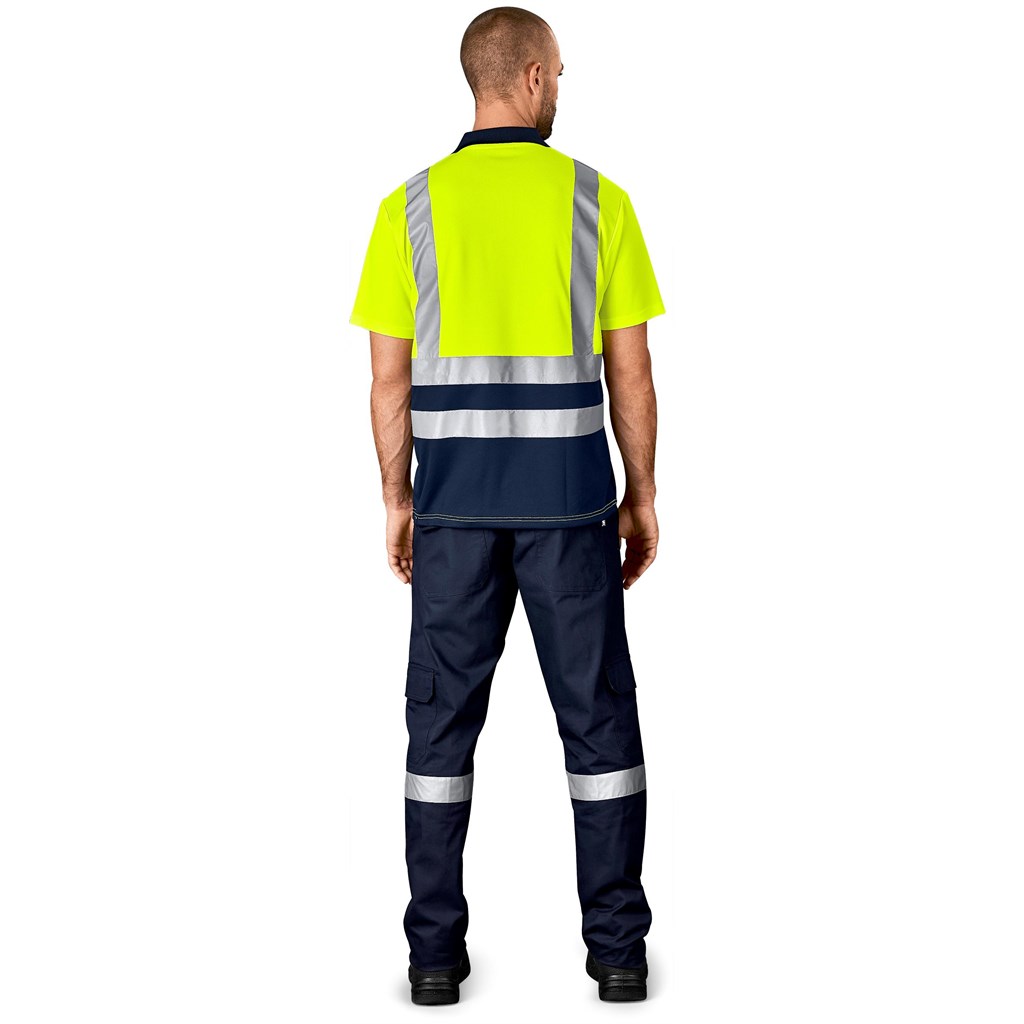 Surveyor Two-Tone Hi-Viz Reflective Golf Shirt - Image 5