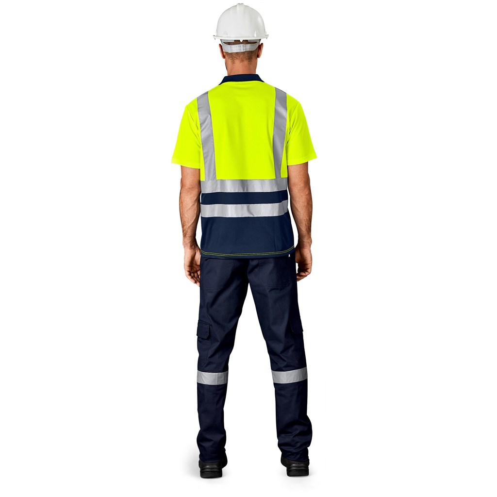 Surveyor Two-Tone Hi-Viz Reflective Golf Shirt - Image 3