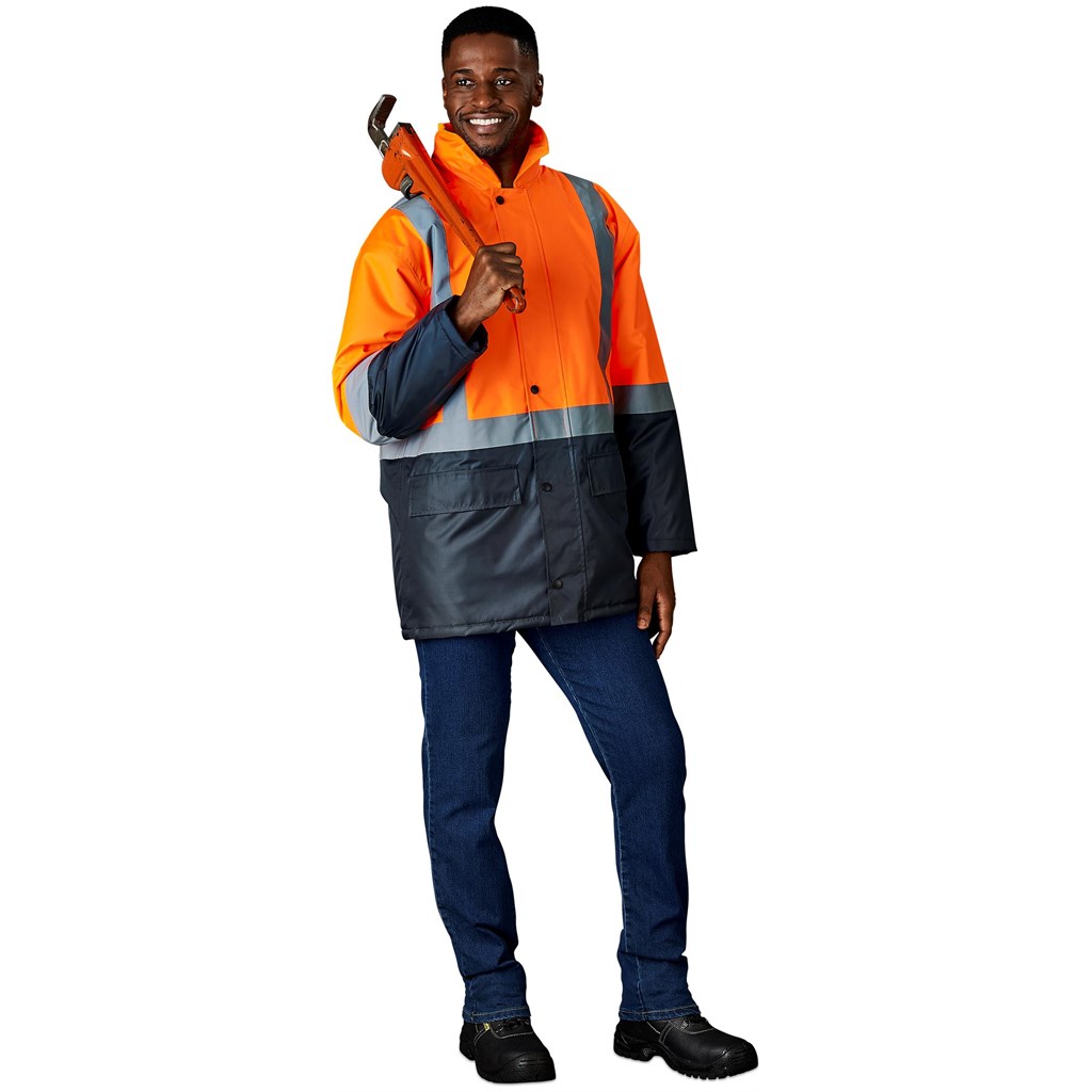 Hazard Padded Two-Tone Hi-Viz Reflective Jacket - Image 6