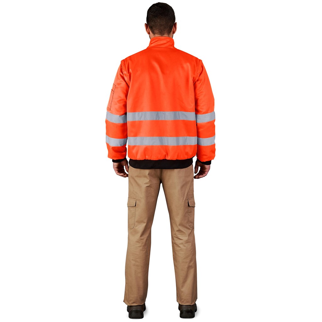 Techno Padded Hi-Viz Reflective Bunny Jacket - Image 3