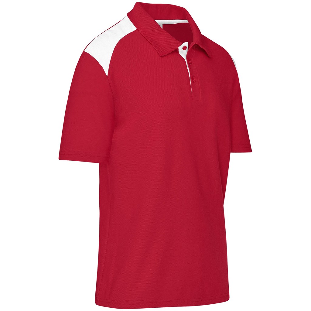 Mens Apex Golf Shirt - Red - Image 3