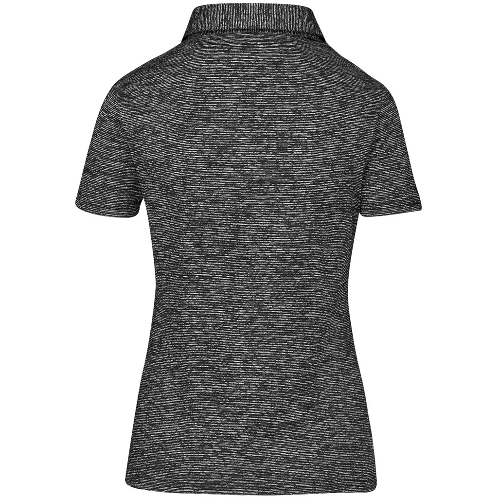 Ladies Echo Golf Shirt - Black - Image 3