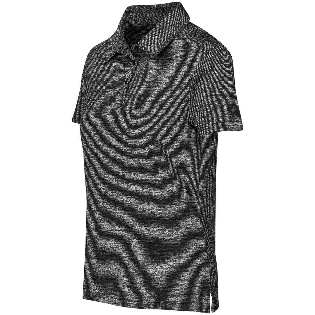 Ladies Echo Golf Shirt - Black - Image 2