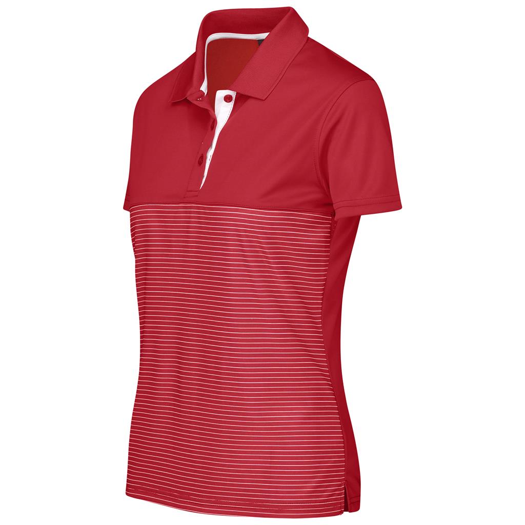 Ladies Maestro Golf Shirt - Red - Image 2