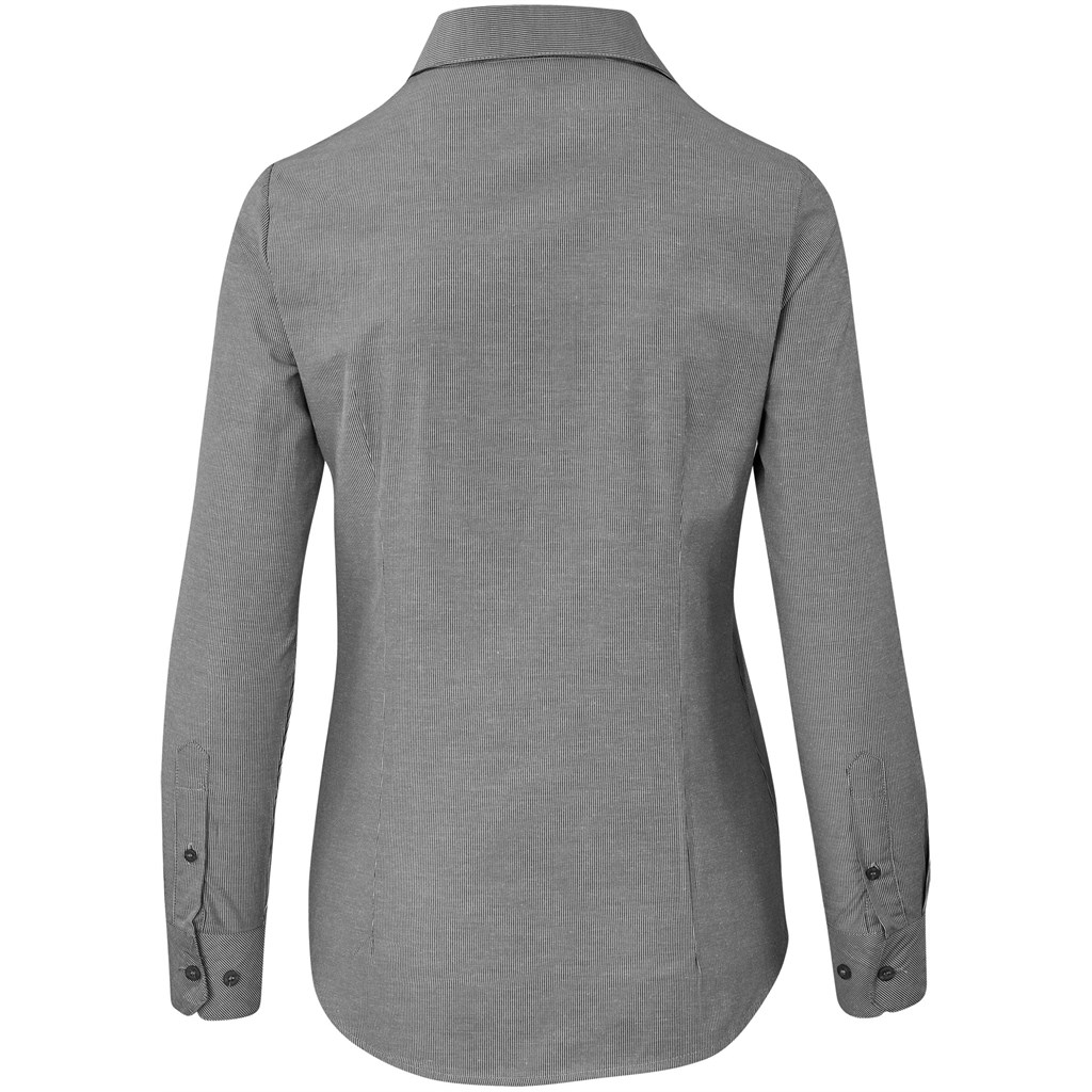 Ladies Long Sleeve Northampton Shirt - Black - Image 2
