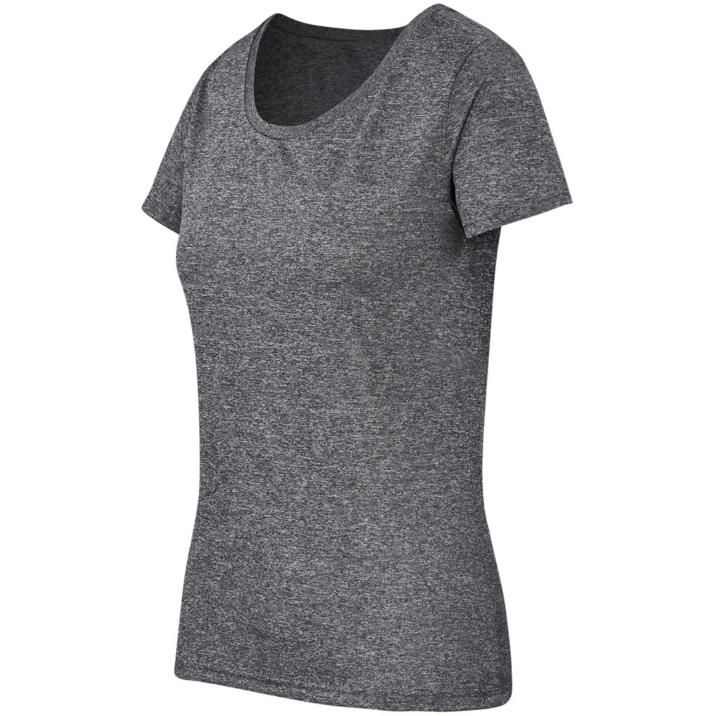 Ladies Oregon Melange T-Shirt - Charcoal - Image 4