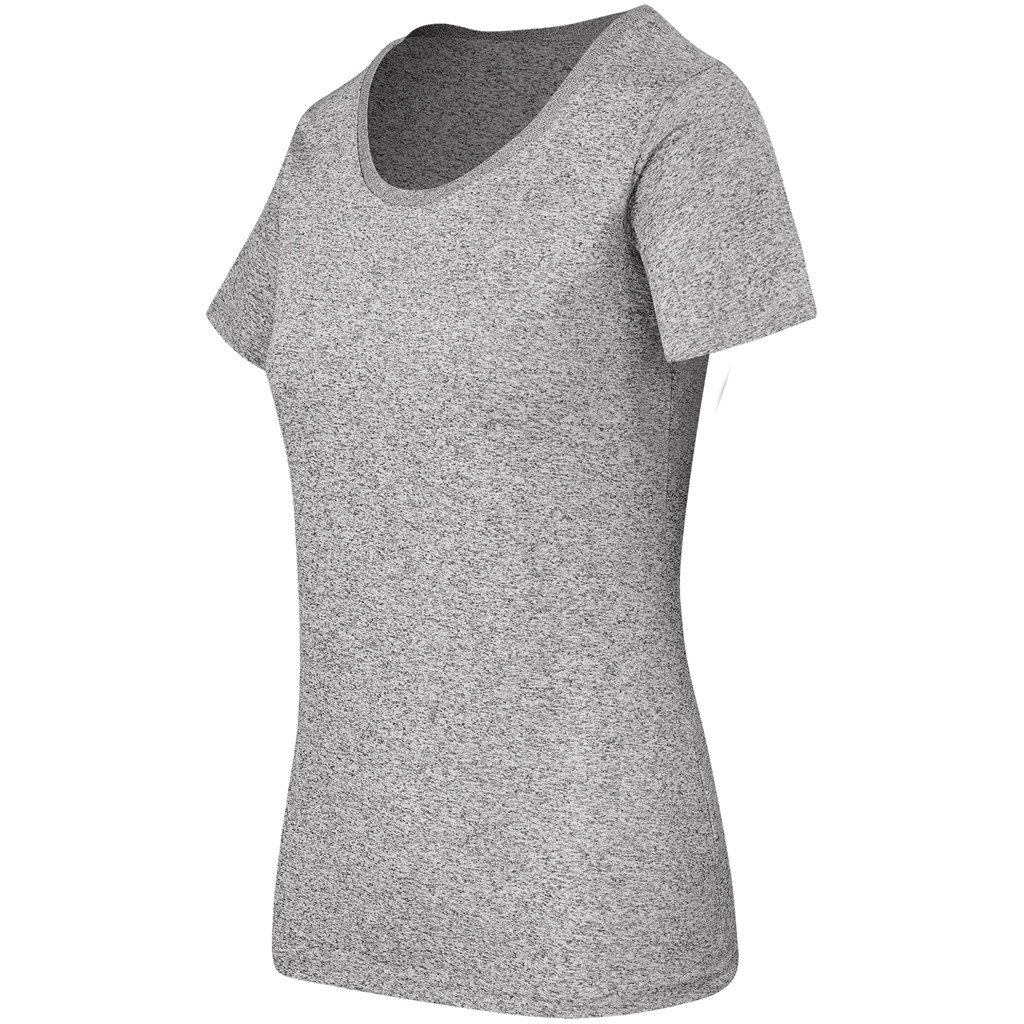Ladies Oregon Melange T-Shirt - Grey - Image 4