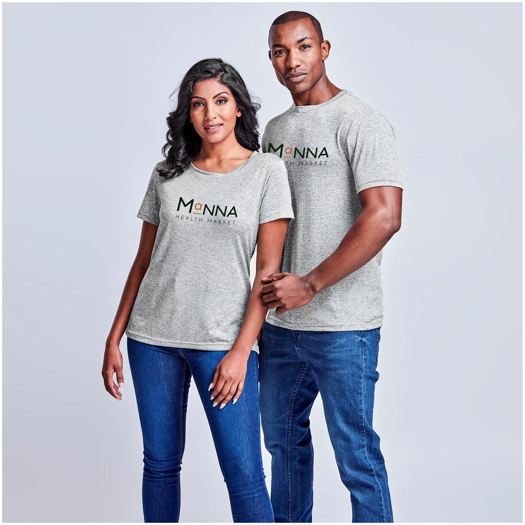 Ladies Oregon Melange T-Shirt - Grey - Image 3