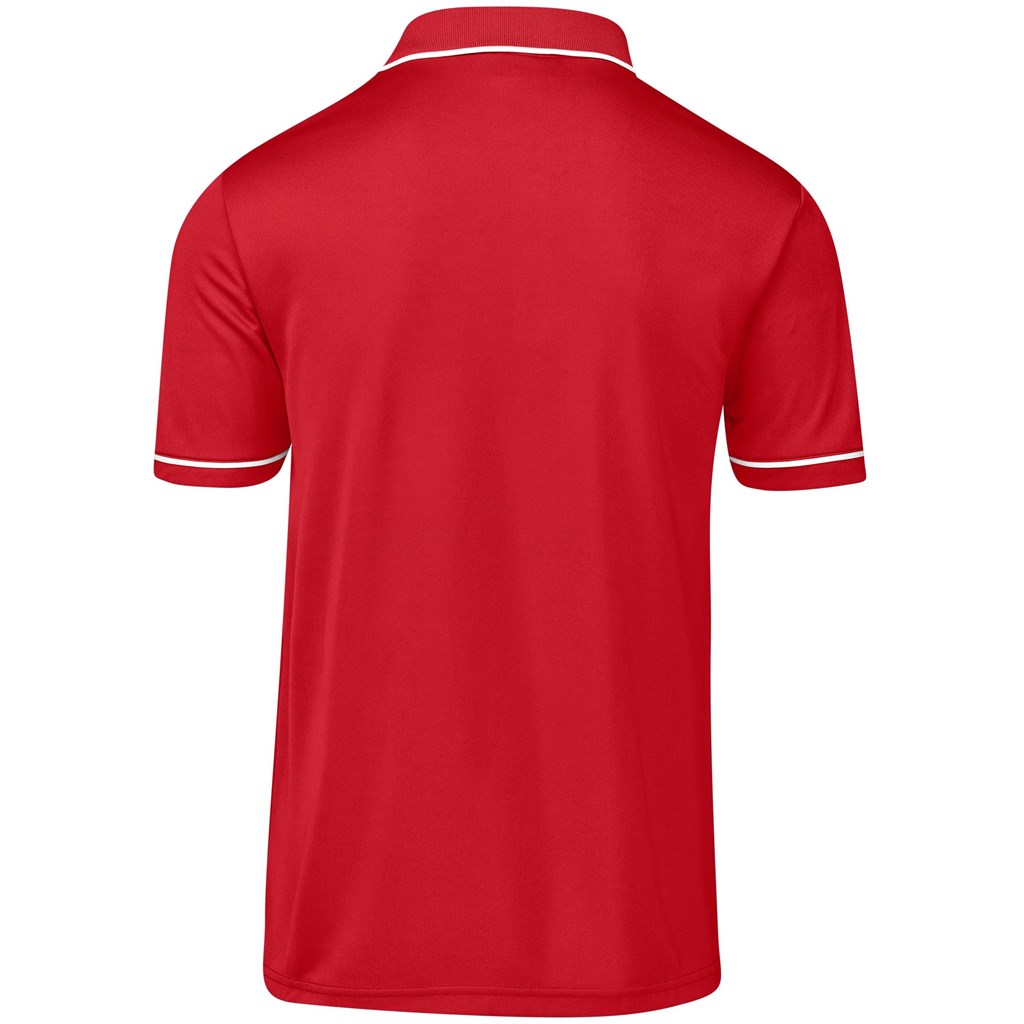 Mens Osaka Golf Shirt - Red - Image 2