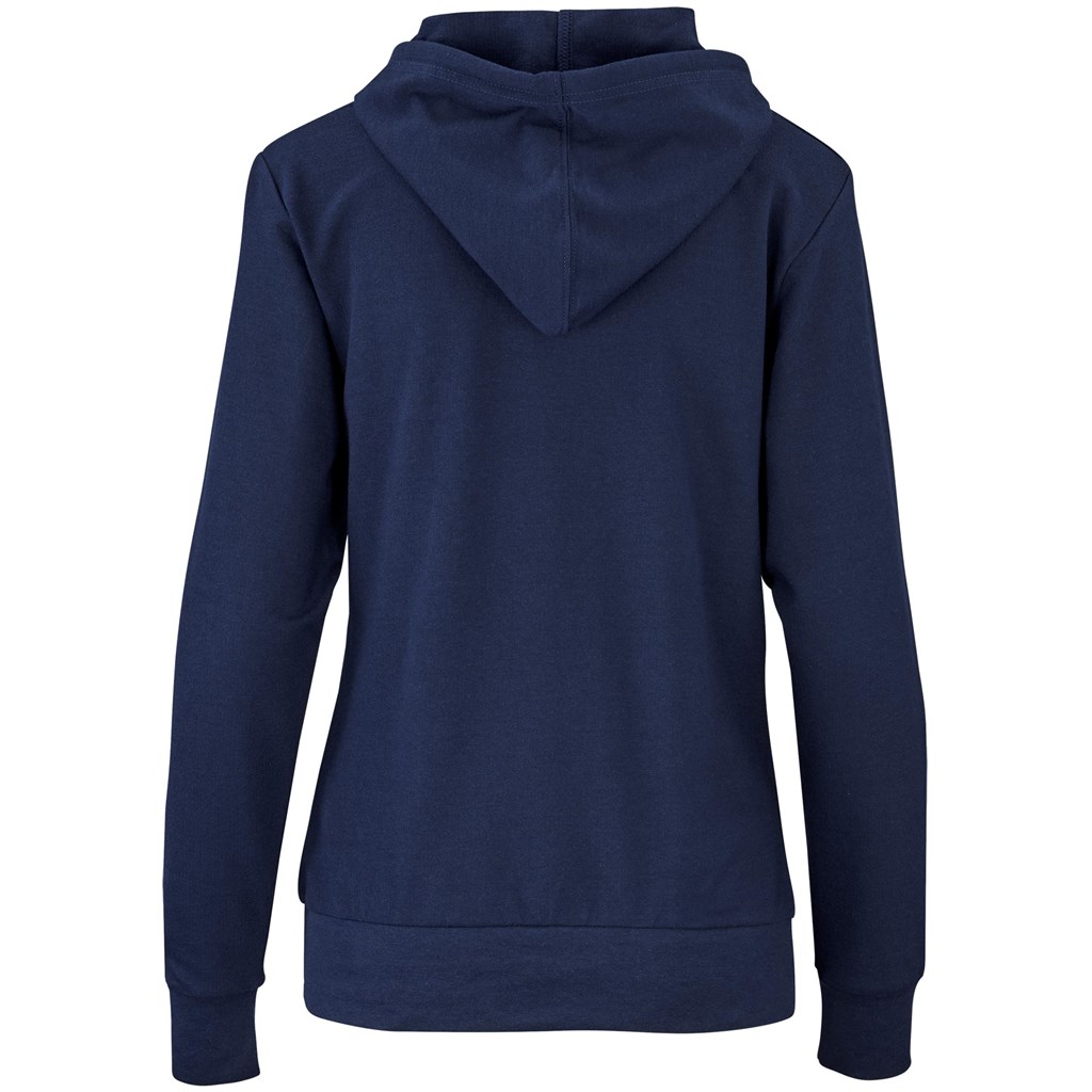 Ladies Physical Hooded Sweater - Navy - Image 2