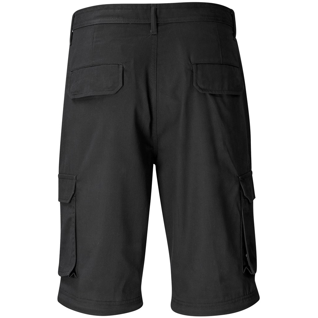 Mens Cargo Zip Off Pants - Black - Image 6