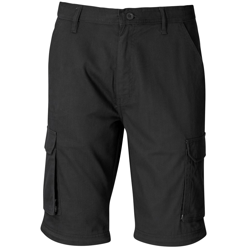 Mens Cargo Zip Off Pants - Black - Image 4