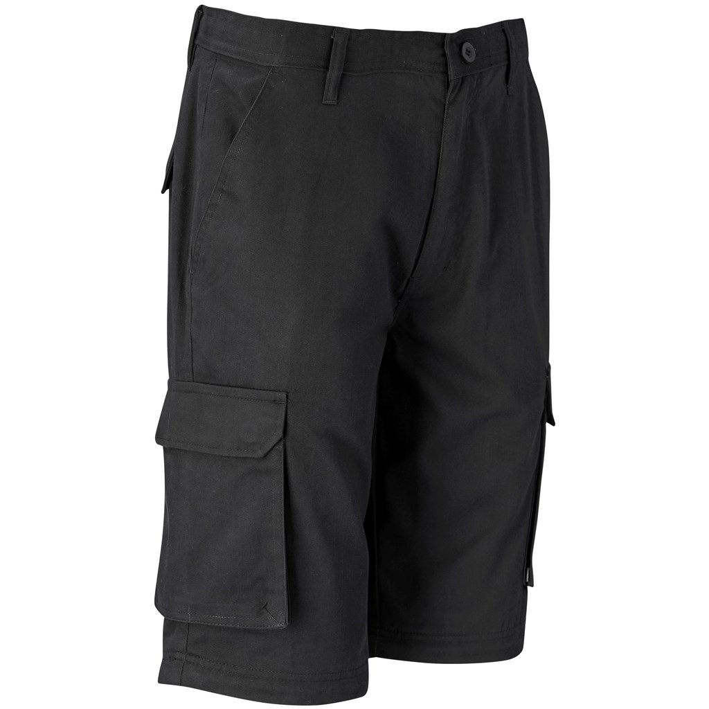 Mens Cargo Zip Off Pants - Black - Image 7