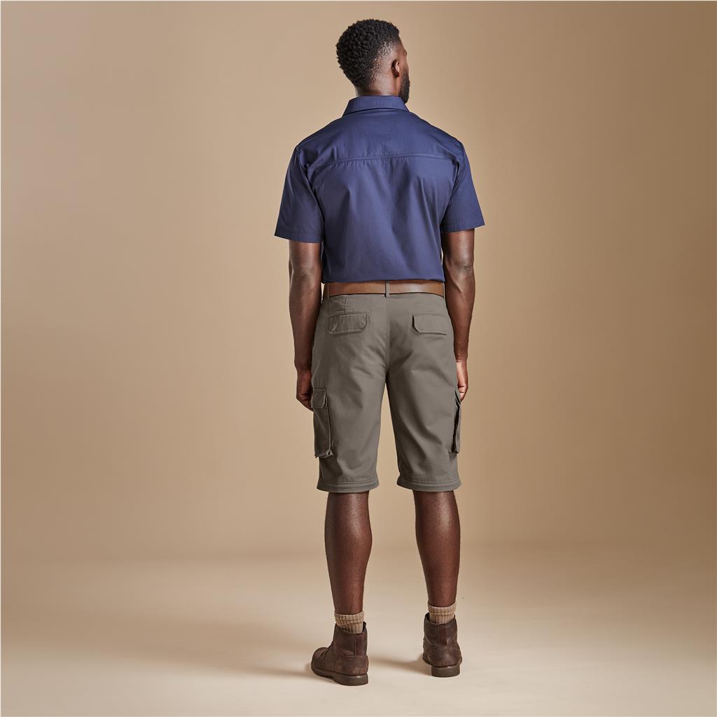 Mens Cargo Zip Off Pants - Khaki - Image 13