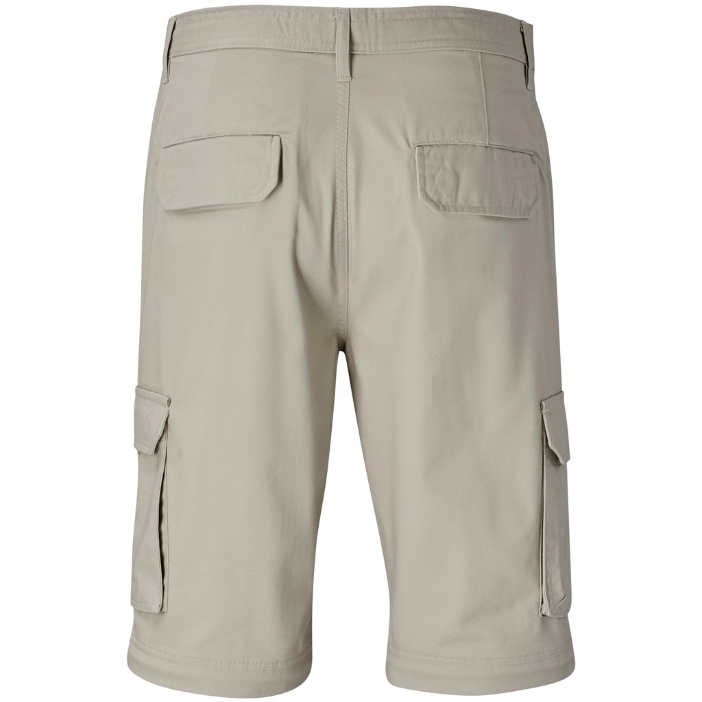 Mens Cargo Zip Off Pants - Stone - Image 5