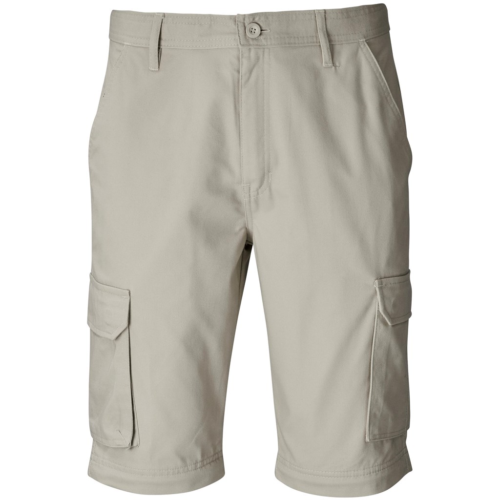 Mens Cargo Zip Off Pants - Stone - Image 8