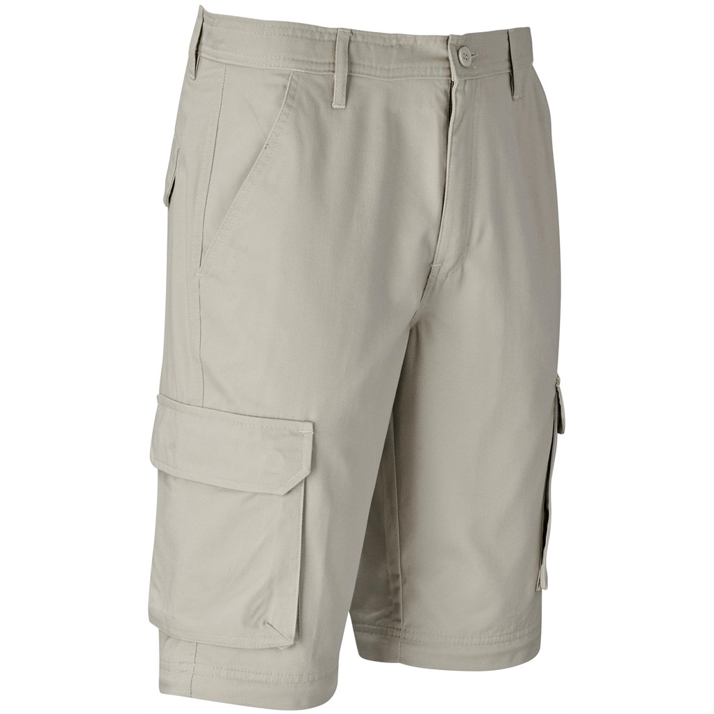 Mens Cargo Zip Off Pants - Stone - Image 14