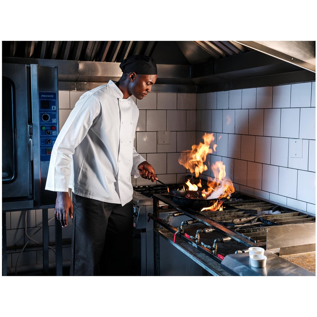 Unisex Long Sleeve Zest Chef Jacket - Image 4