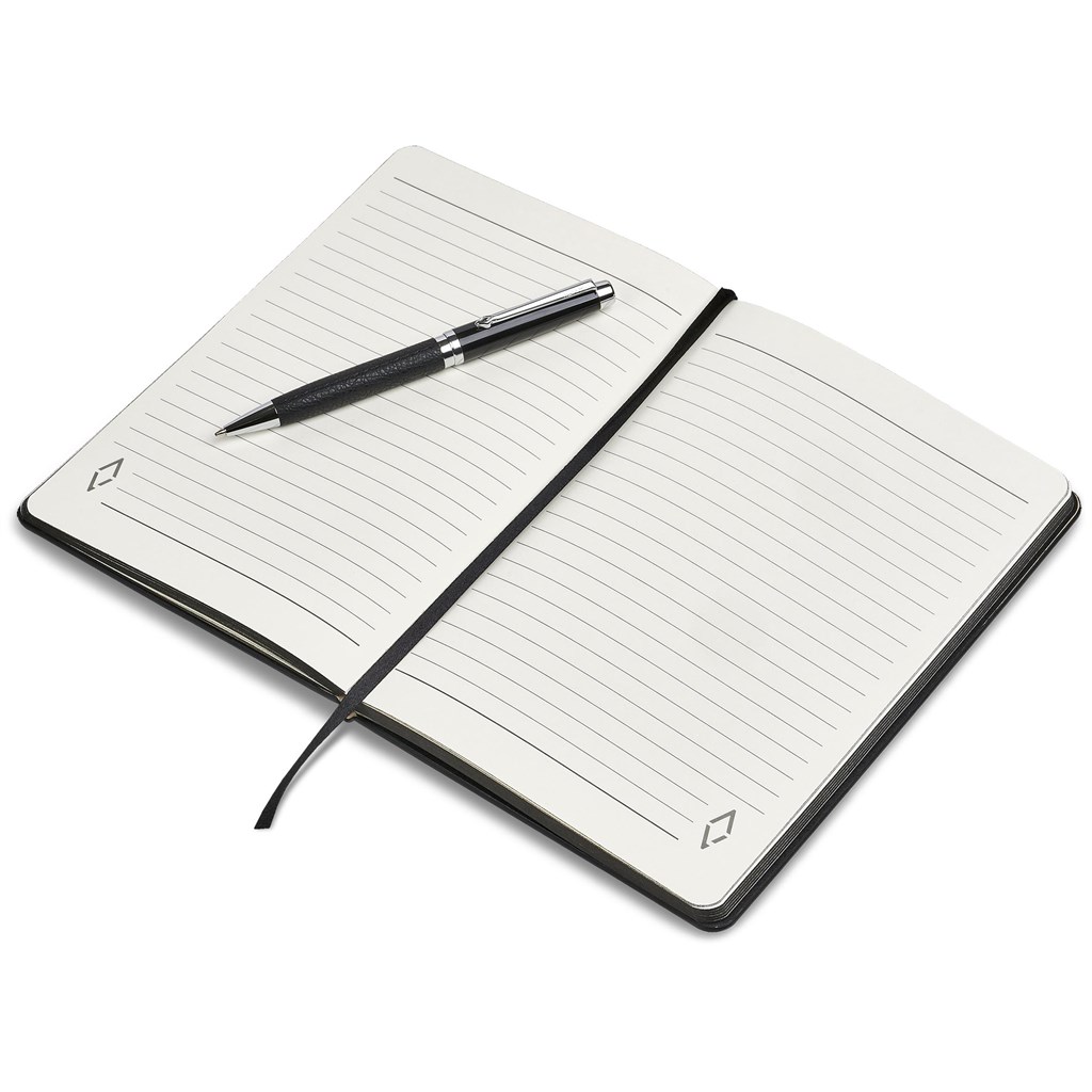 Alex Varga Corinthia Hard Cover Notebook & Pen Set - Image 2