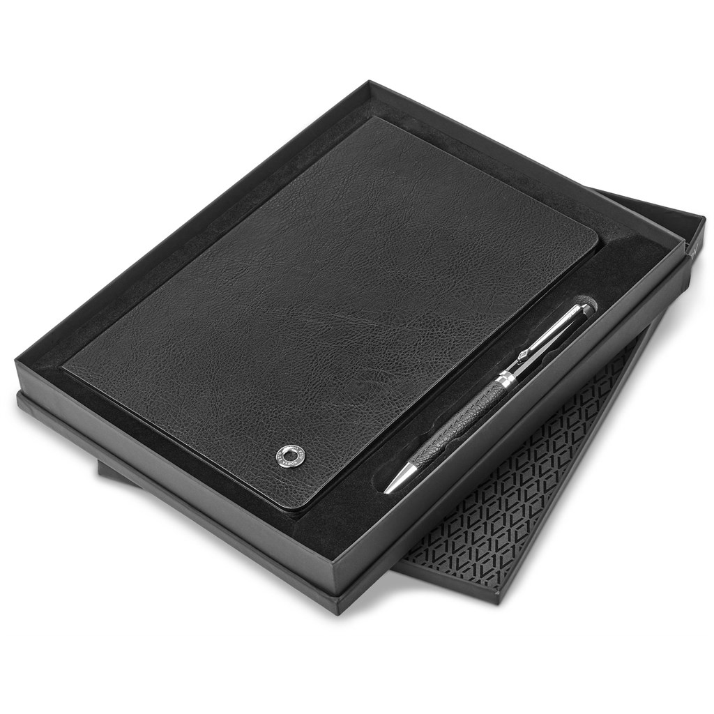 Alex Varga Corinthia Hard Cover Notebook & Pen Set - Image 3