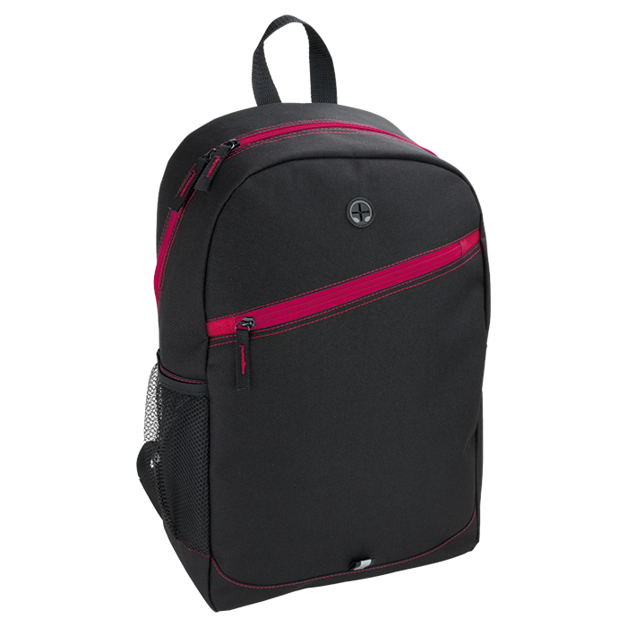 Backpack With Contrast Colour Diagonal Zip - Image 2