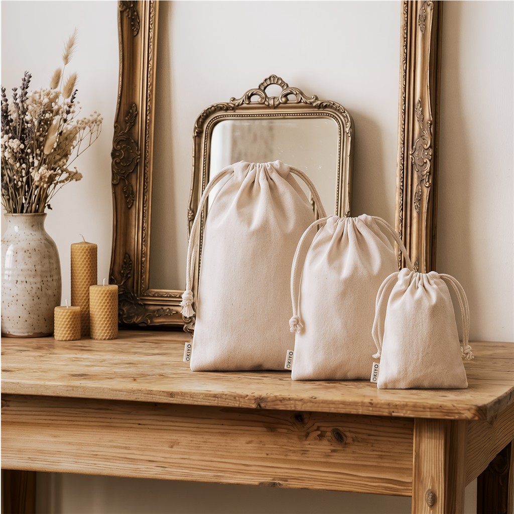 Okiyo Chikara Mini Cotton Drawstring Pouch - Image 2