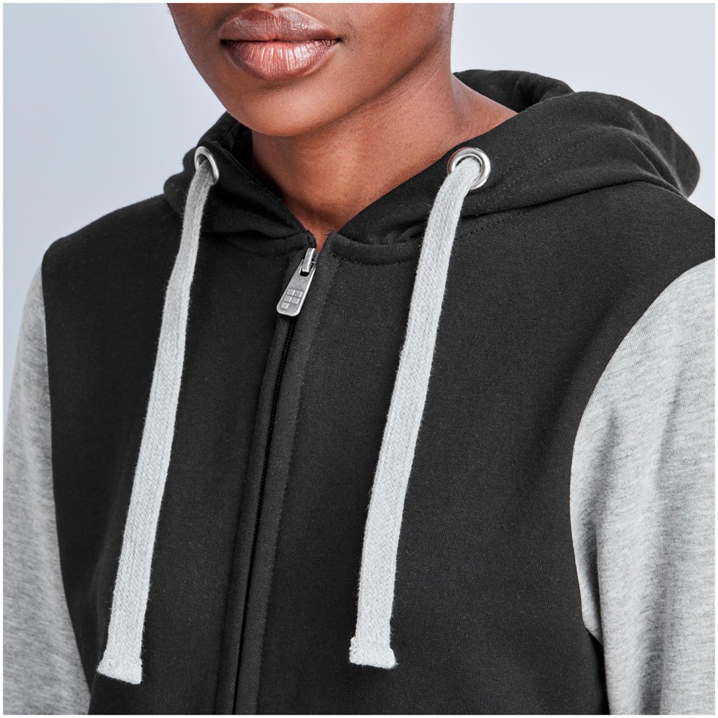 Ladies Princeton Hooded Sweater - Black - Image 6