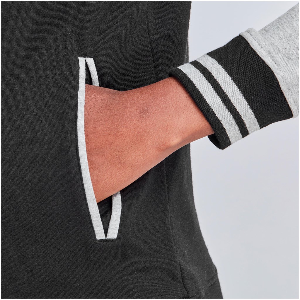 Ladies Princeton Hooded Sweater - Black - Image 5