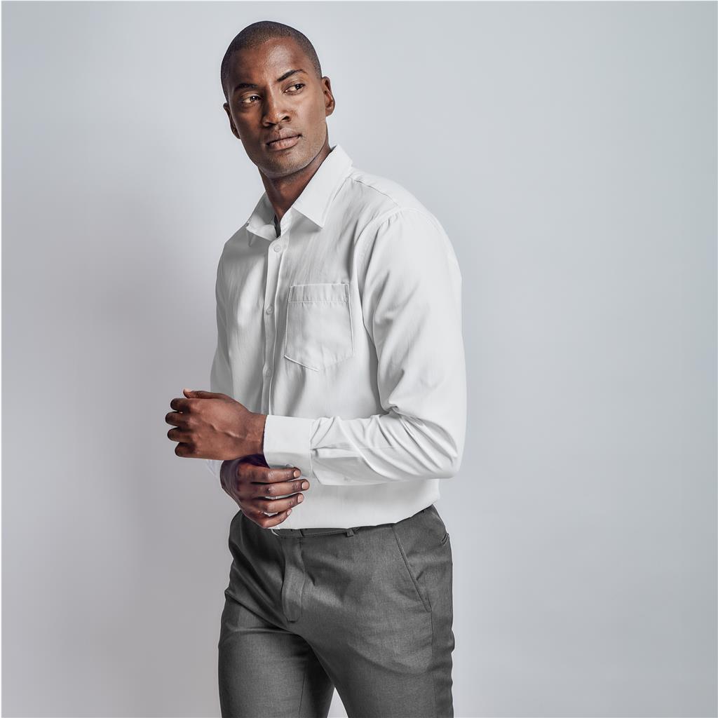 Mens Long Sleeve Carolina Shirt - White - Image 4