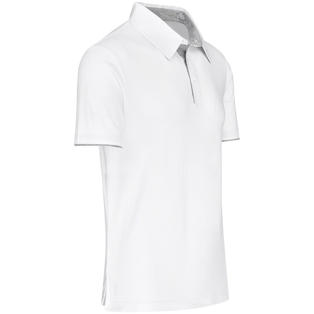 Mens Delta Golf Shirt - White - Image 2