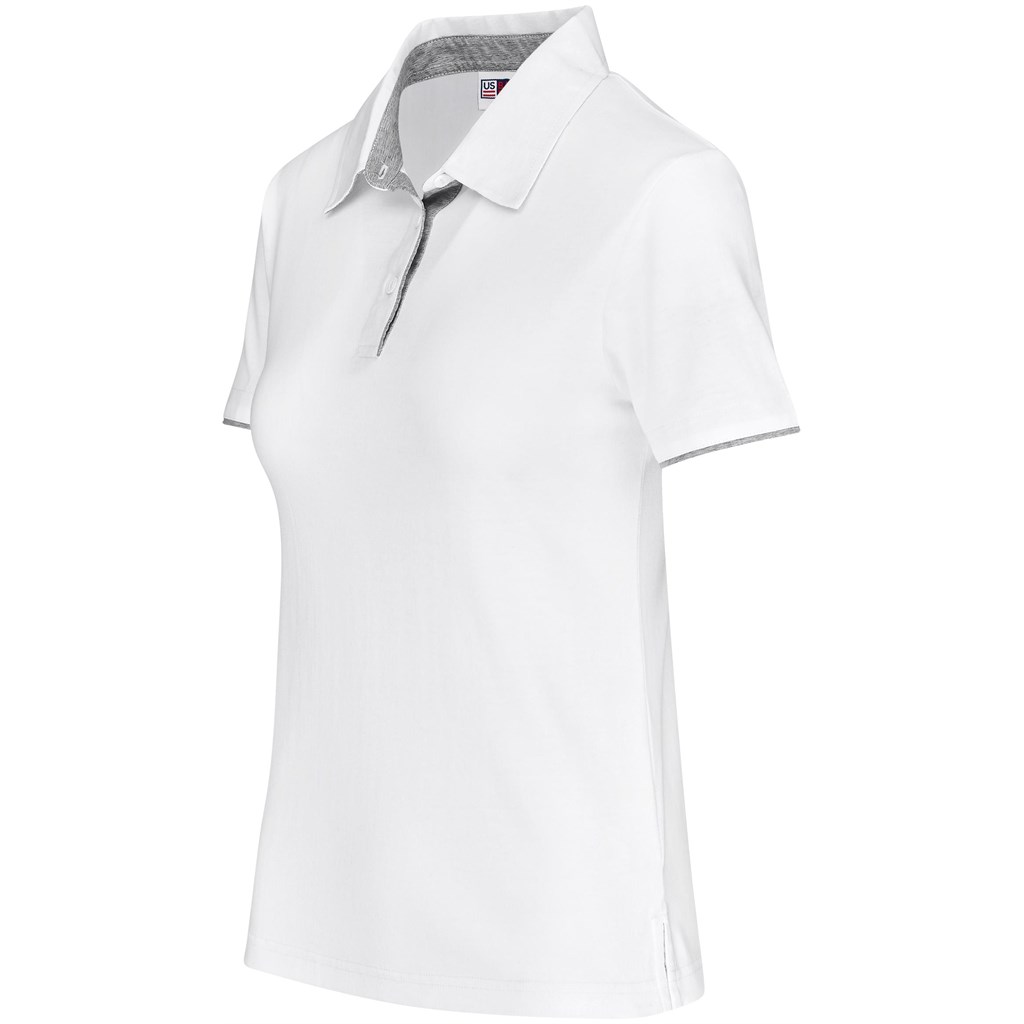 Ladies Delta Golf Shirt - White - Image 3
