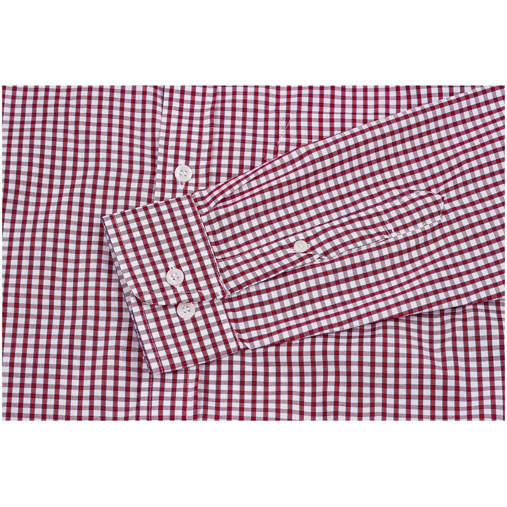Ladies Long Sleeve Kenton Shirt - Red - Image 3