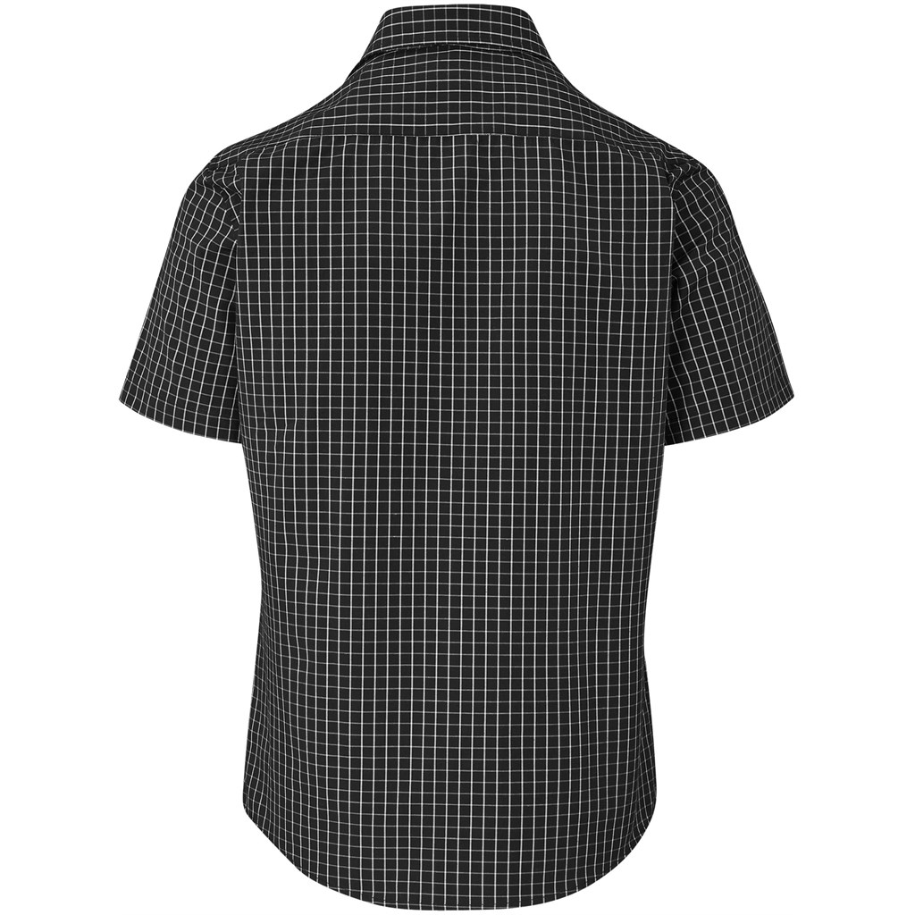 Mens Short Sleeve Aston Shirt - Black - Image 3