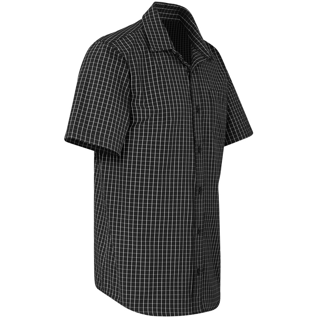 Mens Short Sleeve Aston Shirt - Black - Image 2
