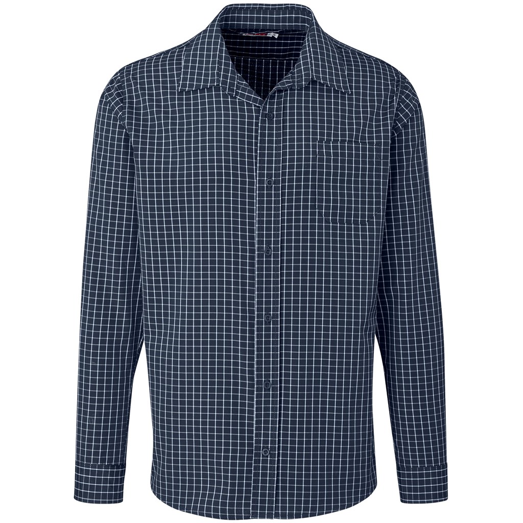 Men Long Sleeve Aston Shirt - Navy