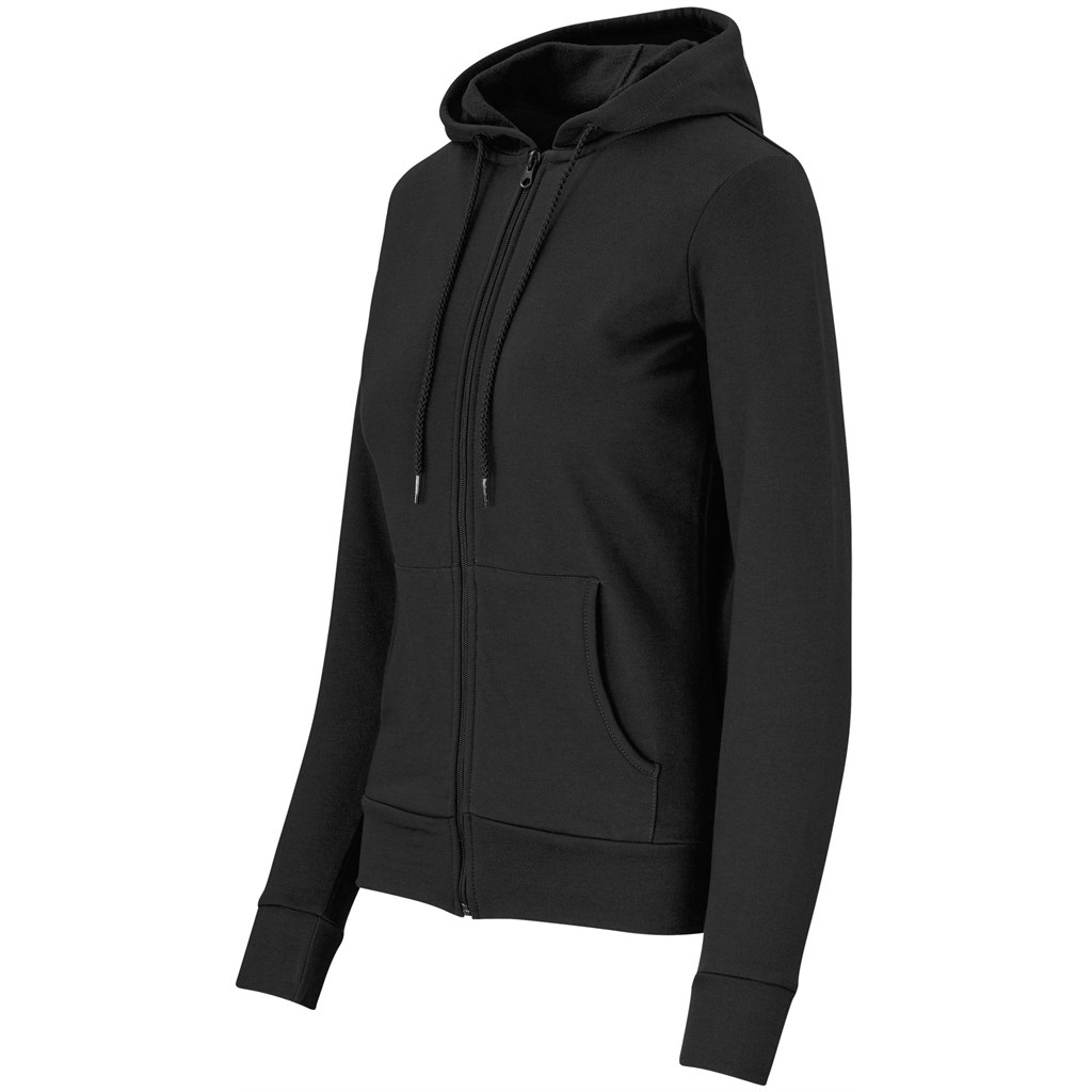 Ladies Bravo Hooded Sweater - Black - Image 3