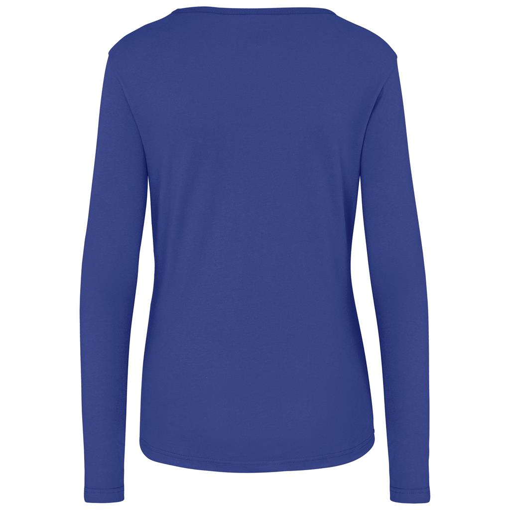 Ladies Long Sleeve Portland T-Shirt - Royal Blue - Image 2
