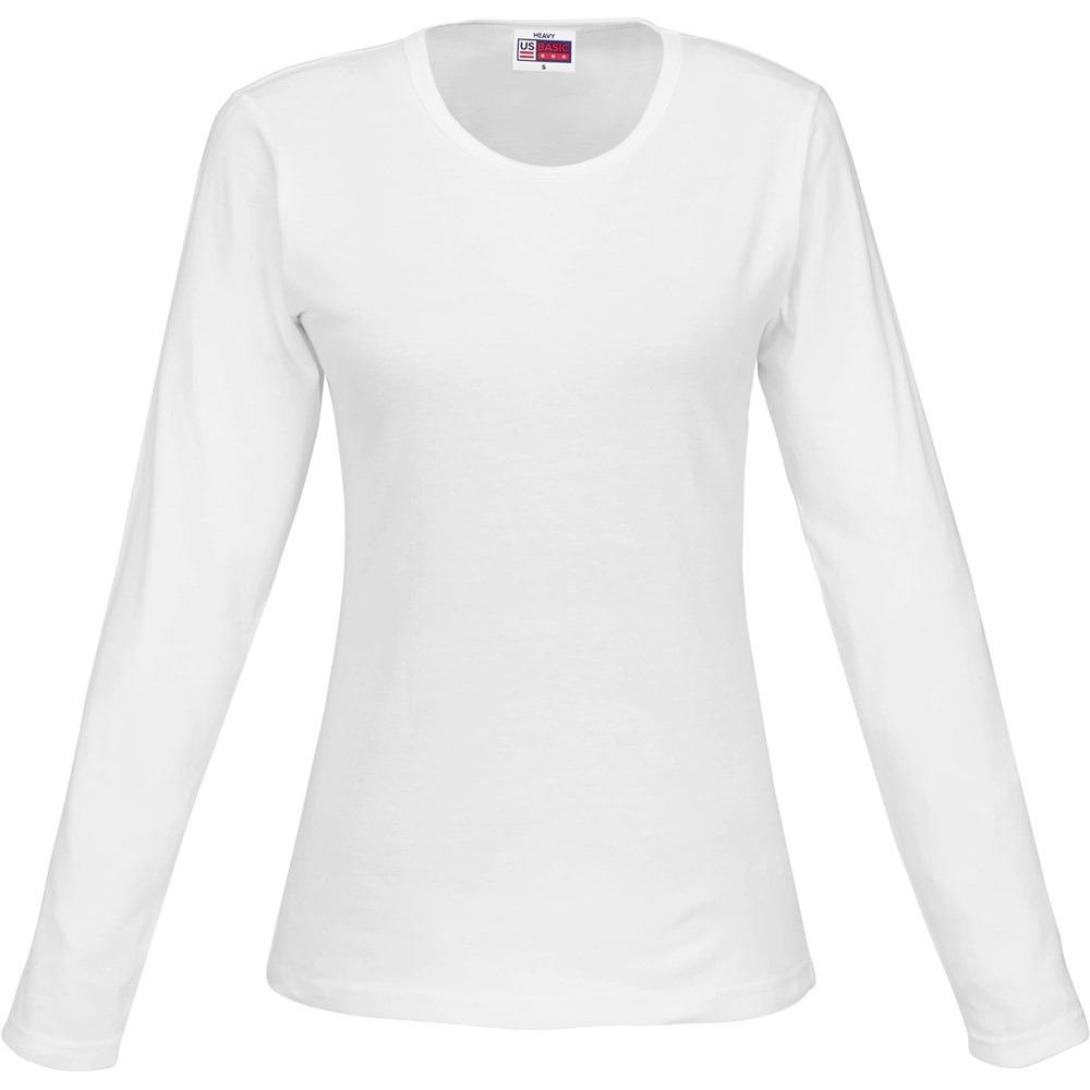 Ladies Long Sleeve Portland T-Shirt - White