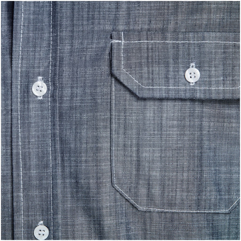 Mens Long Sleeve Windsor Shirt - Navy - Image 4