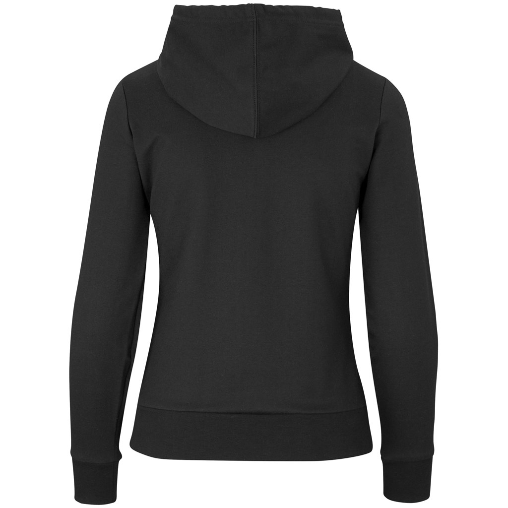 Ladies Omega Hooded Sweater - Black - Image 2