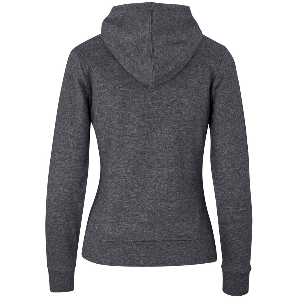 Ladies Omega Hooded Sweater - Charcoal - Image 3