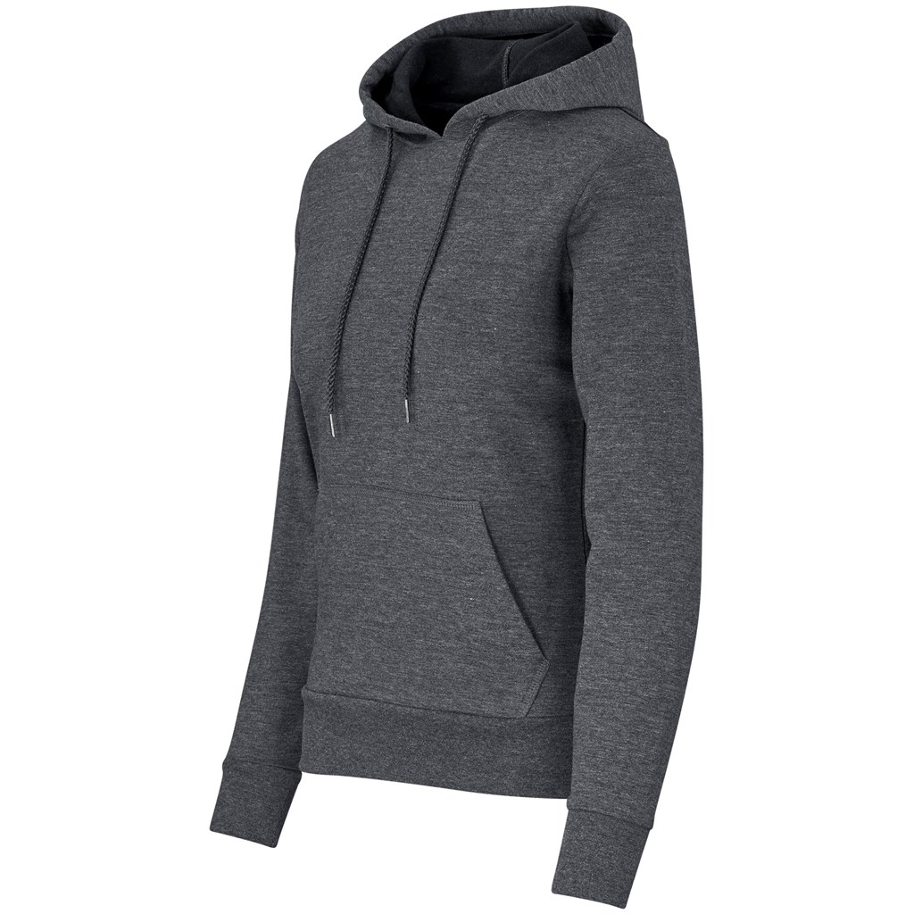 Ladies Omega Hooded Sweater - Charcoal - Image 2