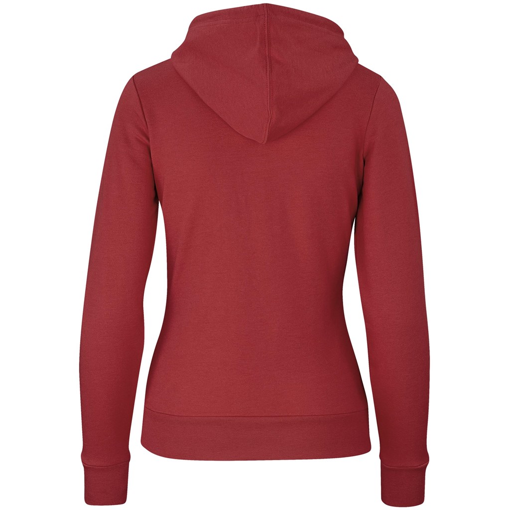 Ladies Omega Hooded Sweater - Red - Image 2