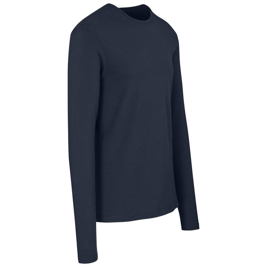 Mens Long Sleeve Portland T-Shirt - Navy - Image 3