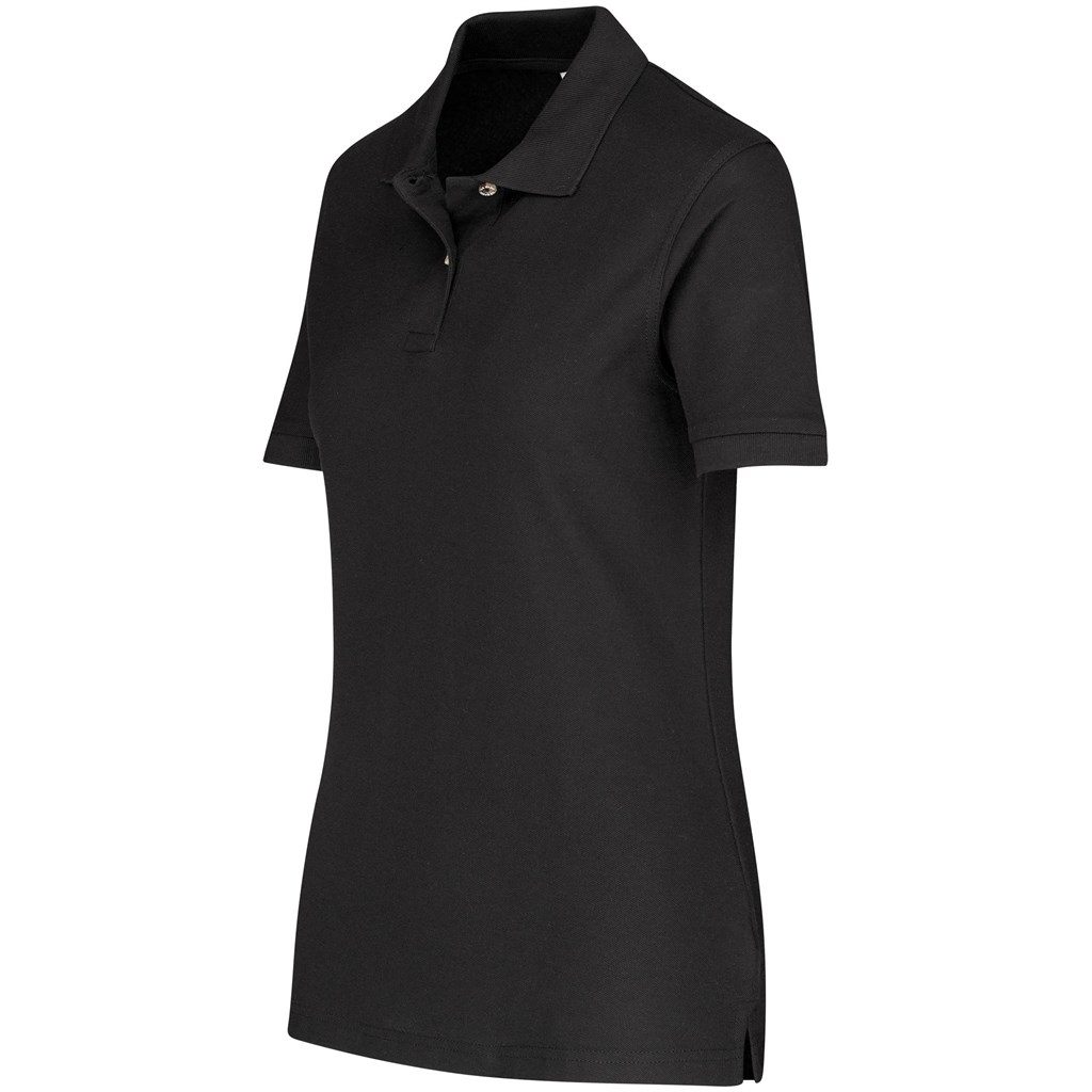 Ladies Boston Golf Shirt - Black - Image 2