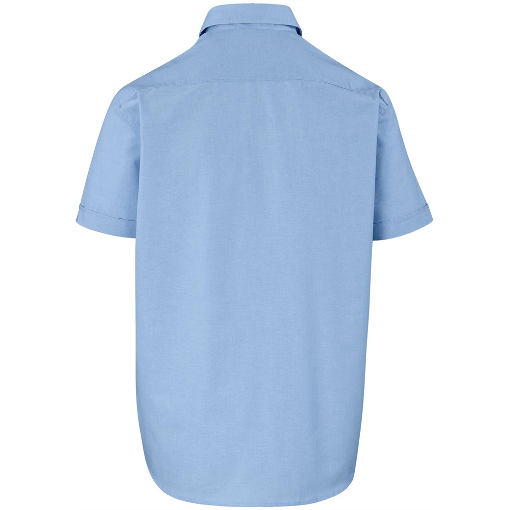 Mens Short Sleeve Aspen Shirt - Blue - Image 4