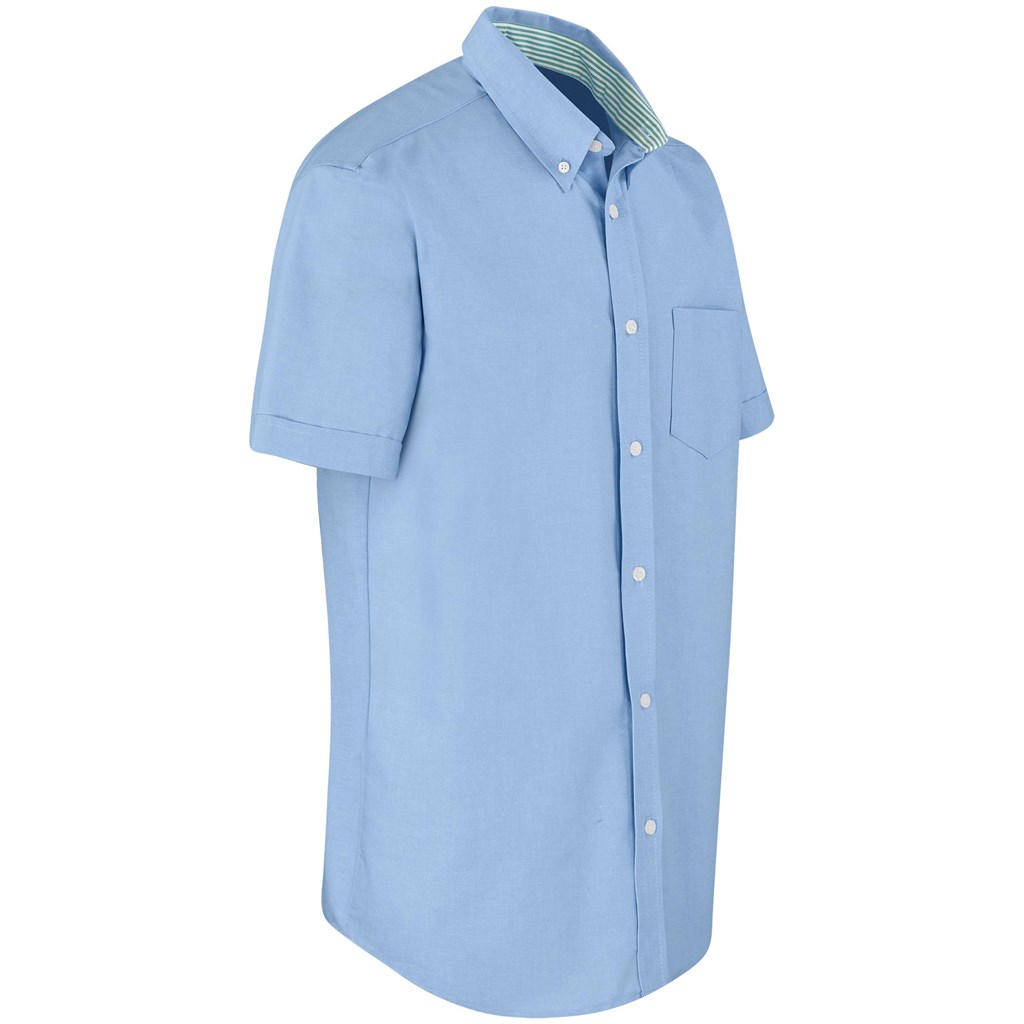 Mens Short Sleeve Aspen Shirt - Blue - Image 2